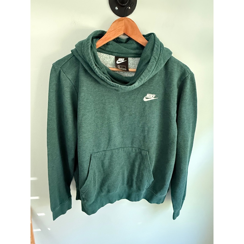 Nike Kids Sportswear Pullover Hoodie Forest Green‎ Heather Fleece Large L